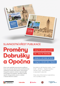 Proměny Dobrušky a Opočna - slavnostní křest publikace