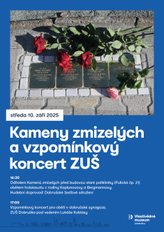 Kameny zmizelých a vzpomínkový koncert ZUŠ